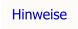 Hinweise